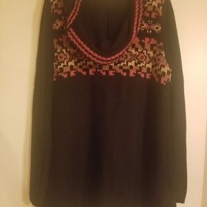 RXB...BLACK CARDIGAN WITH ATTACHED HOOD